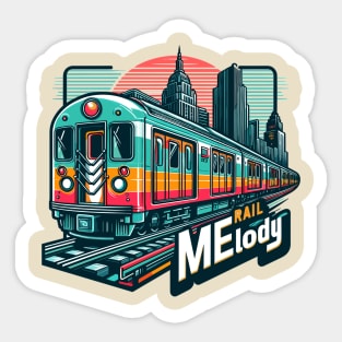 Subway Train, Rail Melody Sticker